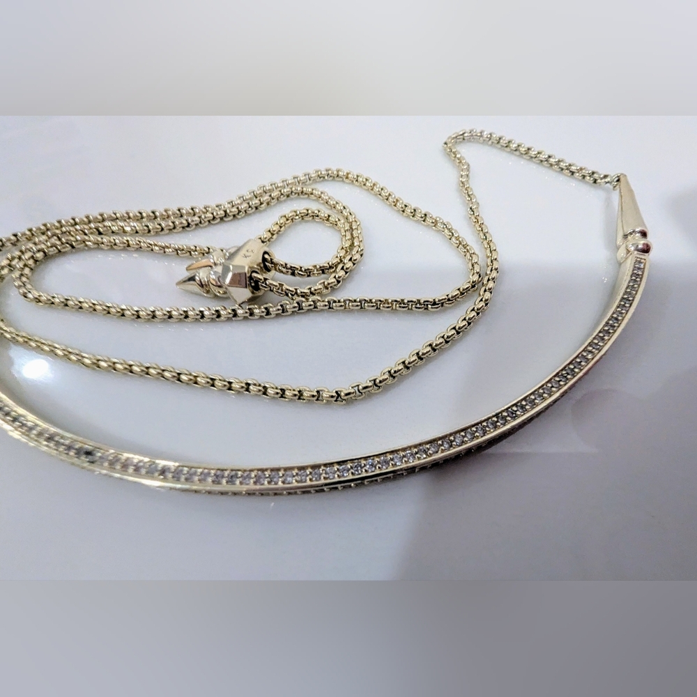 Kendra Scott Silver Bar Necklace